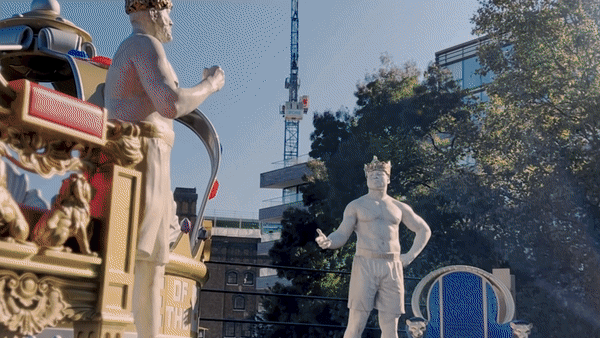 Battle of the Baddest Giant Sculptures