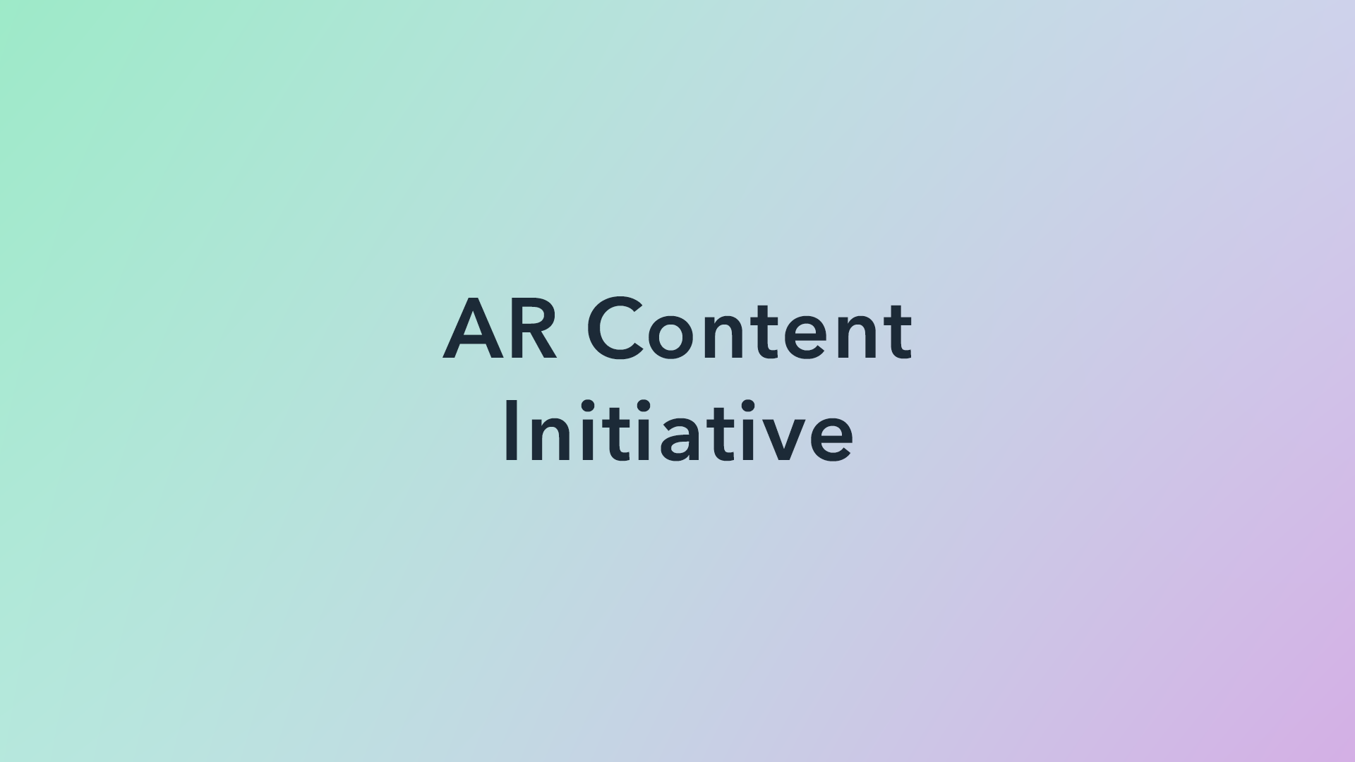 Meta x UNIT9 AR Content Initiative
