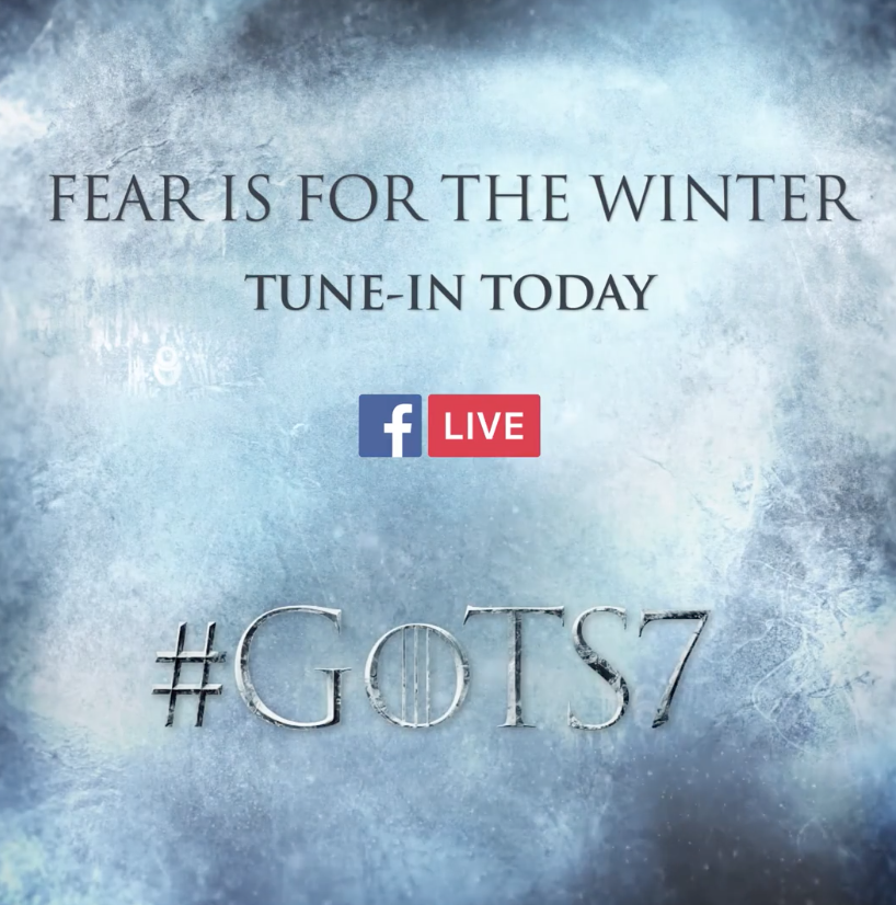 Game of Thrones Facebook Live
