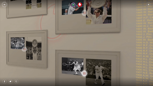 Vodafone's Wimbledon Walk of Champions