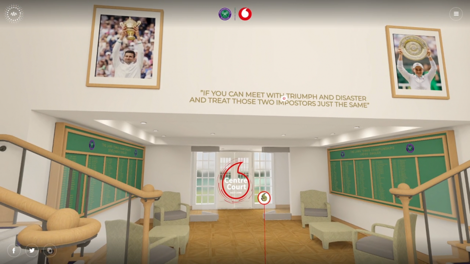 Vodafone's Wimbledon Walk of Champions
